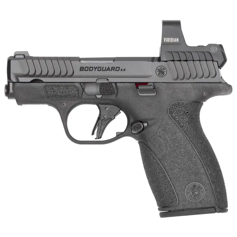 Smith & Wesson Bodyguard 2.0 .380 ACP Micro-Compact Striker-Fired Pistol 2.75in Black Armornite, Tritium Front Sight, Viridian RFX1 Green Dot, 12+1, 2 Mags Webinar - 1