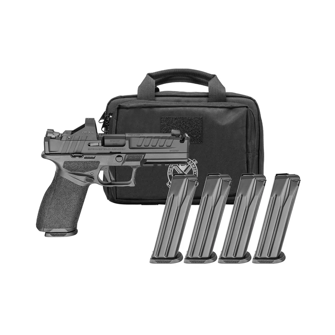 Springfield Echelon 9mm Compensated Barrel + Viridian Green Dot 4x15rd Mags Range Bag Webinar