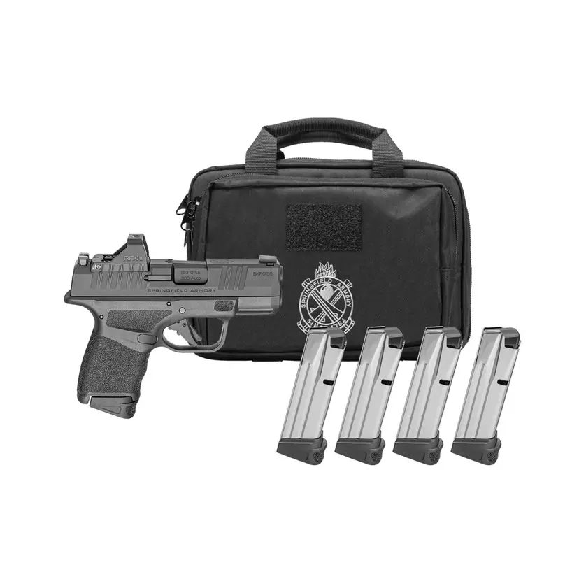 Springfield Hellcat OSP 9mm Viridian Green Dot, 4 Mags, Range Bag Webinar - 1