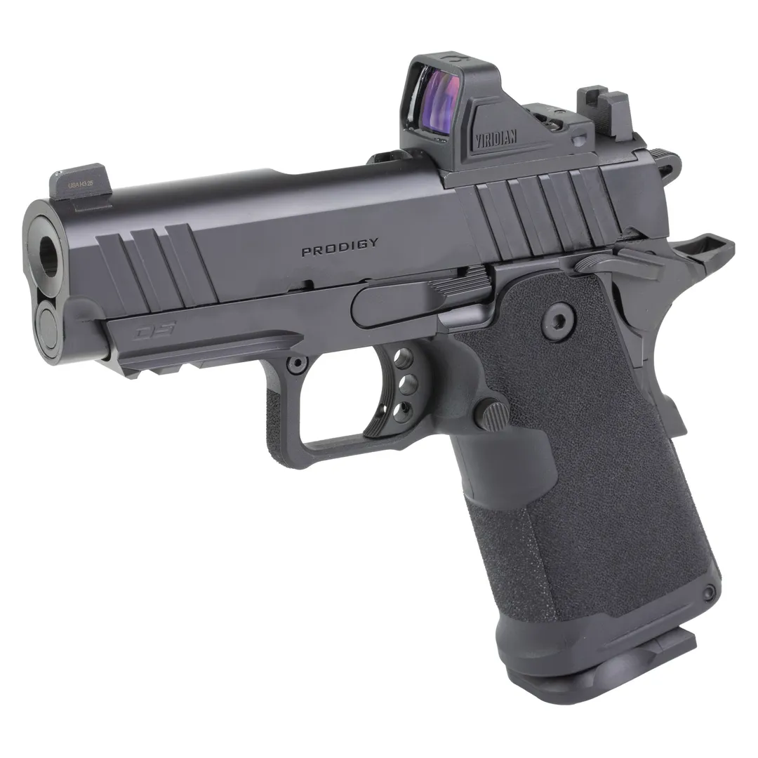 Springfield Prodigy 1911 DS Compact 3.5" 15RD Optics Ready Pistol with Night Sight & Range Bag Webinar