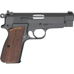 Springfield SA-35 9mm Semi-Auto Pistol 4in Blued Metal Frame, Checkered Walnut Grips, White Dot Sights, 15+1 Webinar - 2