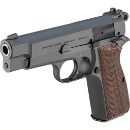 Springfield SA-35 9mm Semi-Auto Pistol 4in Blued Metal Frame, Checkered Walnut Grips, White Dot Sights, 15+1 Webinar - 3