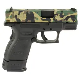 Springfield XD Semi Auto Sub Compact 9mm M81 Woodland Camo Cerakote by Shark Coast Tactical Webinar - 2