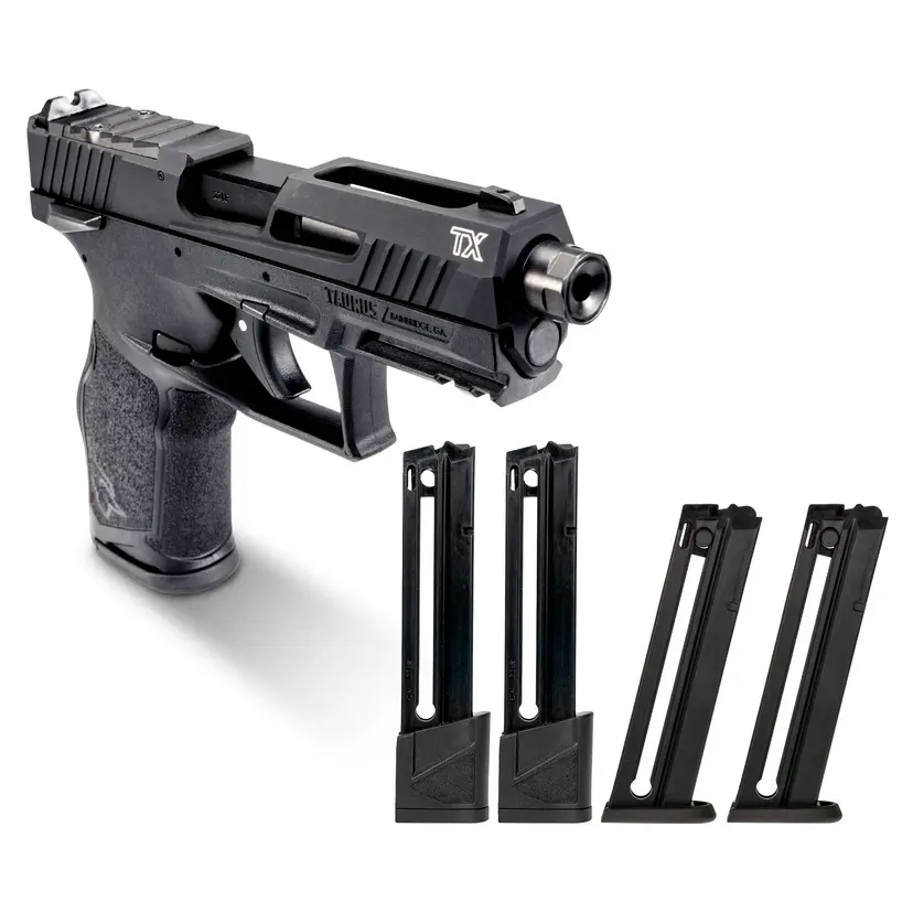 Taurus TX22 TORO .22 LR Full-Size Optics Ready 4.6in Threaded Barrel Semi-Auto Pistol, Black, 5-Mag Bundle (22rd/16rd) Webinar - 1