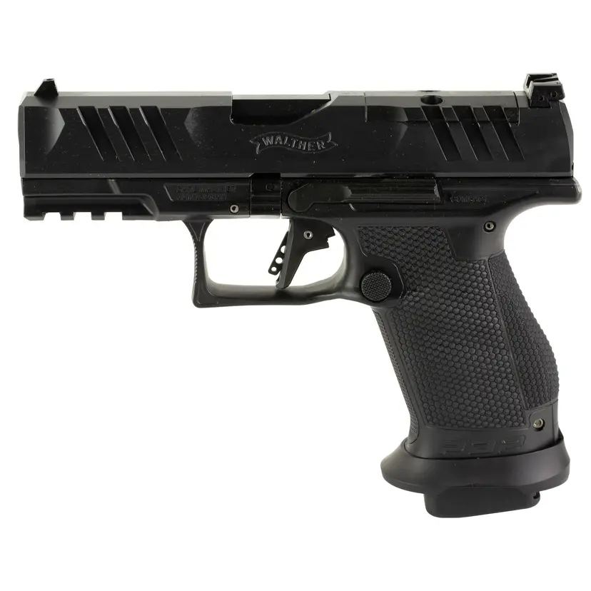Walther PDP Pro-E Compact 9mm Striker-Fired Semi-Auto Pistol 4in Barrel Black Nitride Optics Ready 18+1 3 Mags Webinar - 1