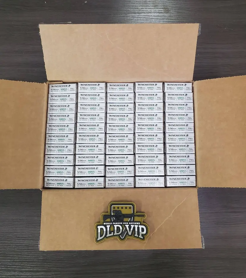 Winchester 5.56 62Gr FMJ M855 Green Tip 1000rd Case Webinar - 1