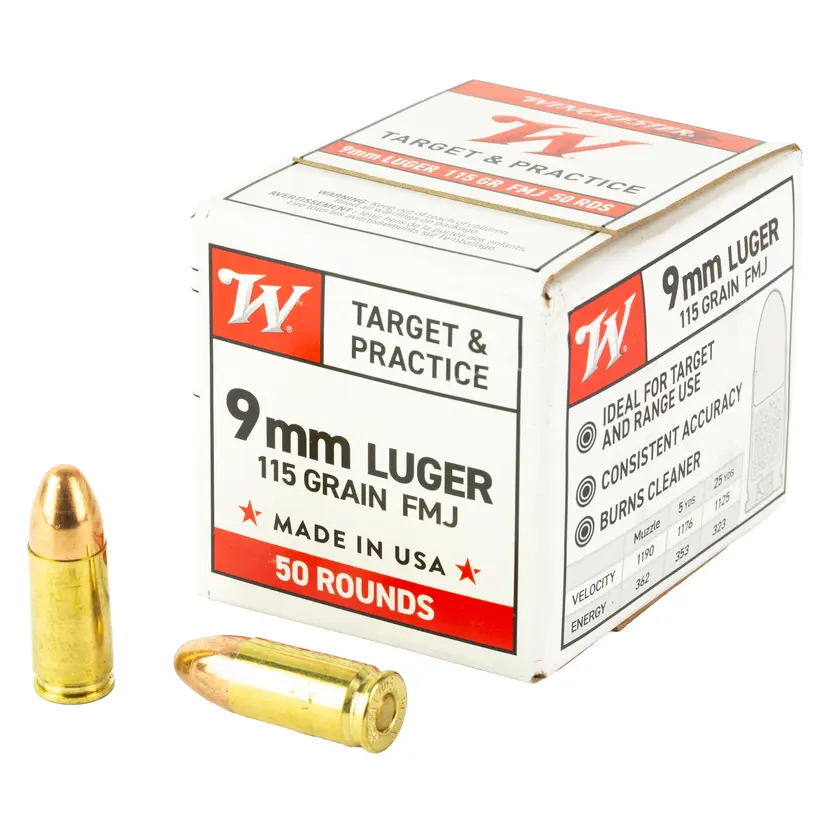 Winchester 9mm 115Gr FMJ 1000rd Case Webinar - 1