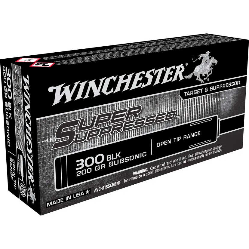 Winchester Super Suppressor 300BLK 200Gr Open Tip 200rd Case Webinar - 1