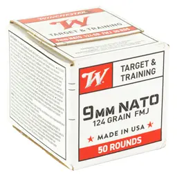 Winchester USA White Box 9mm NATO 124gr FMJ Ammo 1,000 Round Case Webinar - 2